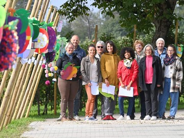 Le jury au complet qui a évalué les œuvres le 21 septembre 2022