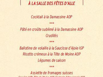 Un repas haut en saveur.